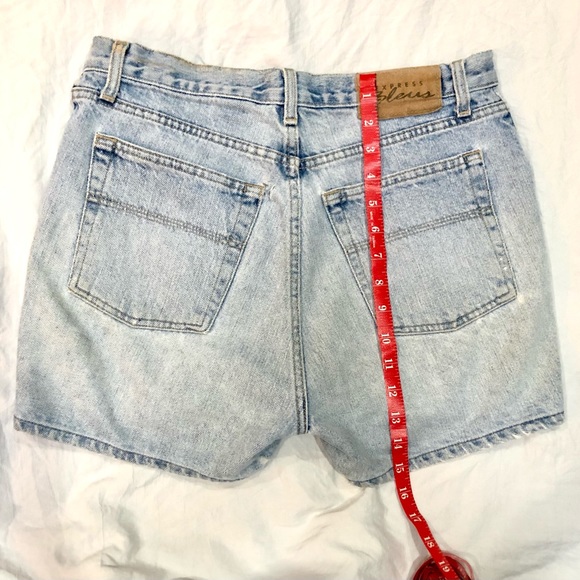 EXPRESS BLUES regular vintage jean shorts size 7/8 good condition - Picture 9 of 13